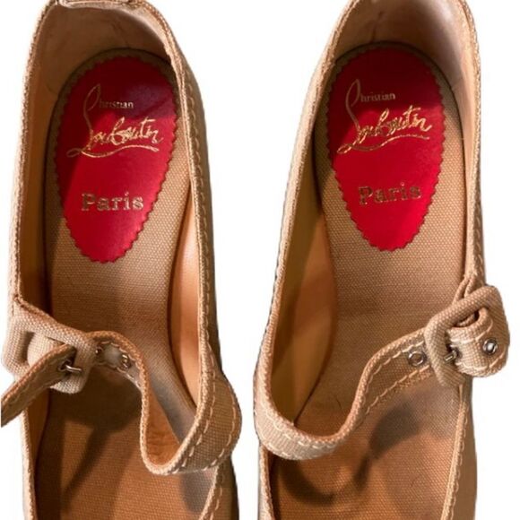 #140 CHRISTIAN LOUBOUTIN Mallorca Wedge - Picture 3 of 11